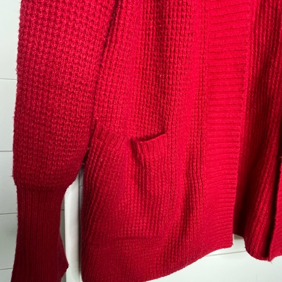 Red Old Navy Oversized Cardigan Sweater - Picture 2 of 4